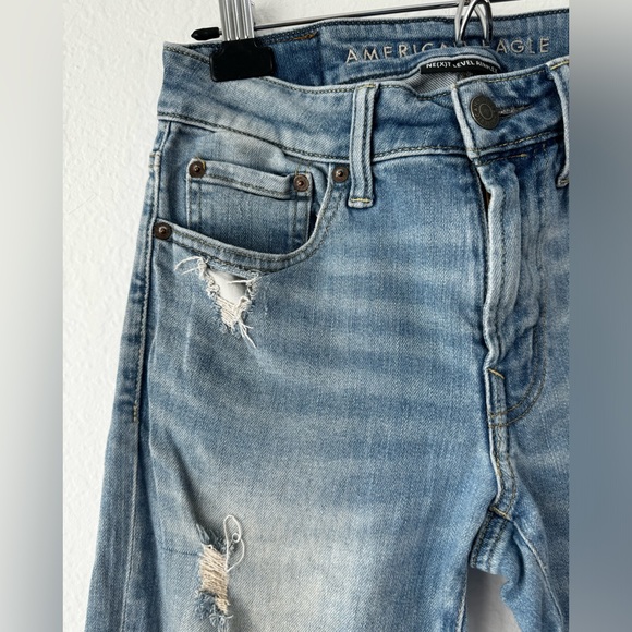 AMERICAN EAGLE Jeans Women 28x30 Next Level Airflex Slim Destroyed Jeans - Picture 7 of 15